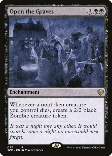Open the Graves, Magic card SCD 97 — Starter Commander Decks set