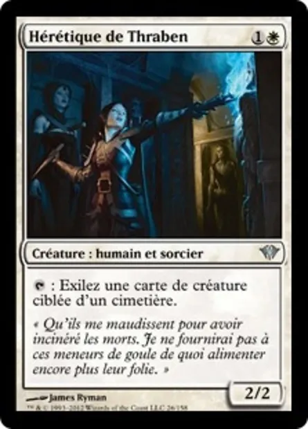 Hérétique de Thraben, carte Magic DKA 26 — extension Obscure Ascension