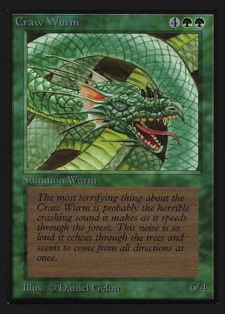 Guivre vorace, carte Magic CEI 191 — extension Intl. Collectors' Edition