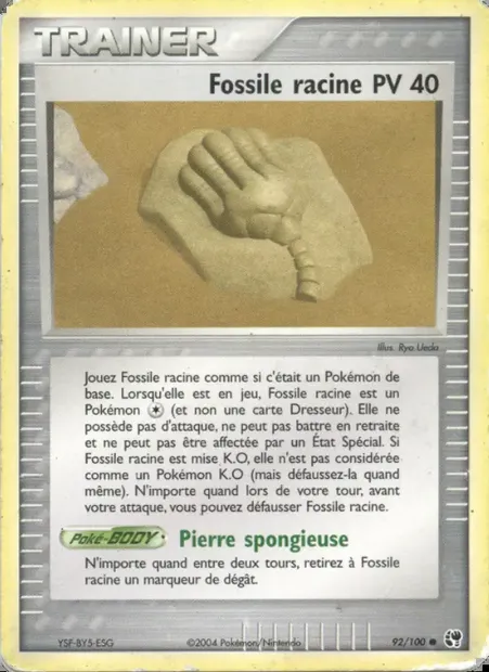 Fossile racine, carte Pokémon SS 92 — extension EX Tempête de sable