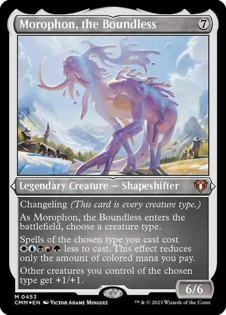 Morophon, the Boundless, Magic card CMM 453 — Commander Masters set
