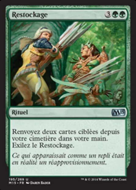 Restockage, carte Magic M15 195 — extension Magic 2015