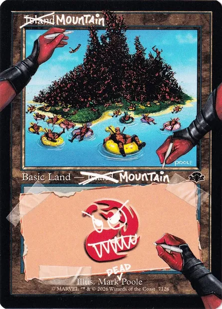 Mountain, Magic card SLD 7126 — Secret Lair Drop set