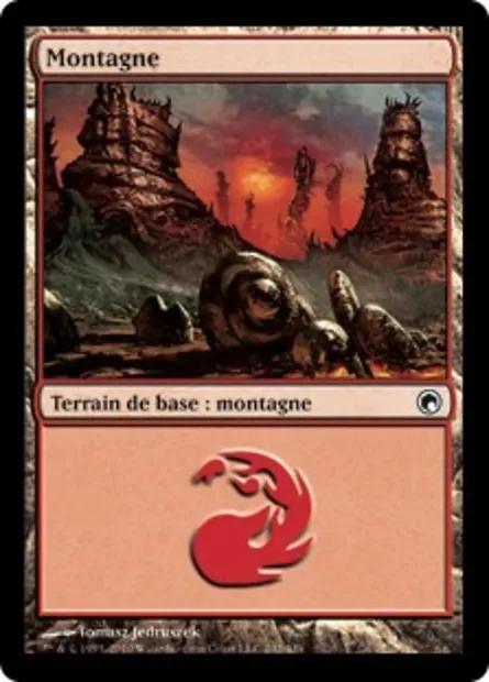 Montagne, carte Magic SOM 242 — extension Cicatrices de Mirrodin