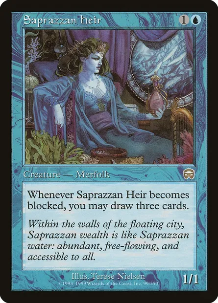 Saprazzan Heir, Magic card MMQ 99 — Mercadian Masques set