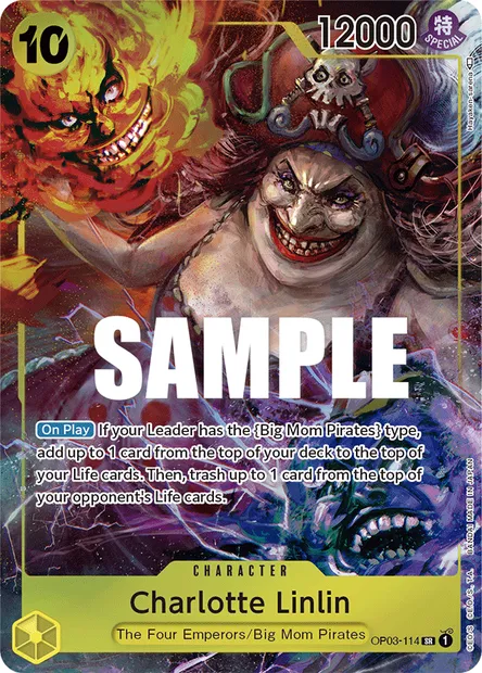 Charlotte Linlin, carte One Piece OP03-114 — extension PILLARS OF STRENGTH