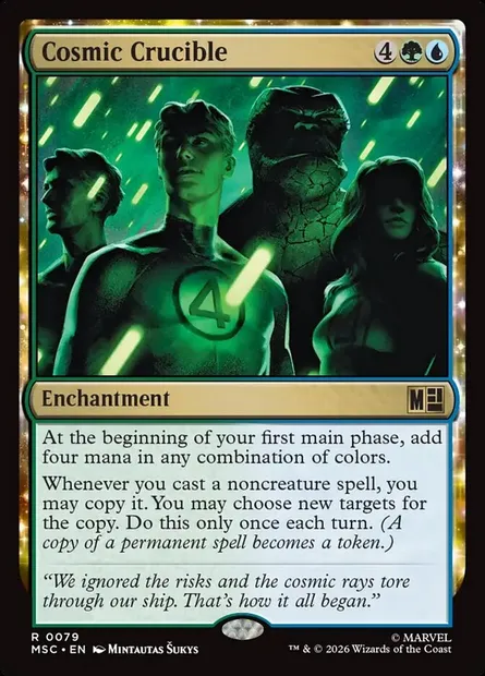 Cosmic Crucible, Magic card MSC 79 — Marvel Super Heroes Commander set