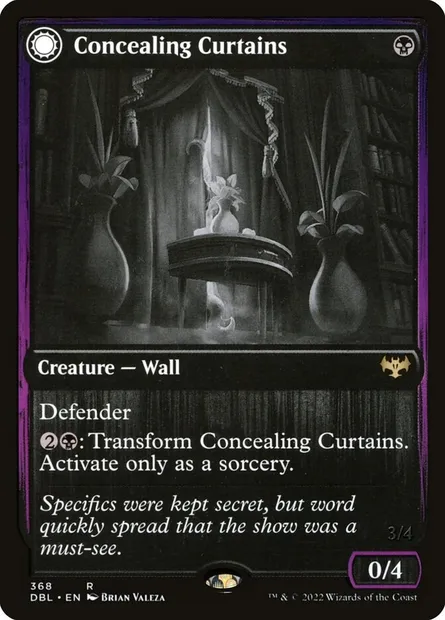 Concealing Curtains // Revealing Eye, Magic card DBL 368 — Innistrad: Double Feature set