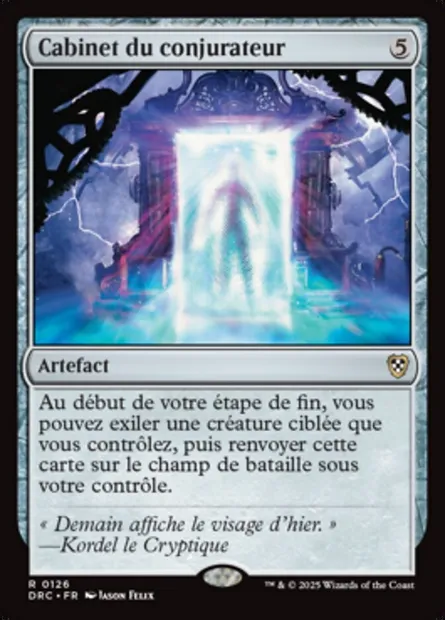 Cabinet du conjurateur, carte Magic DRC 126 — extension Aetherdrift Commander