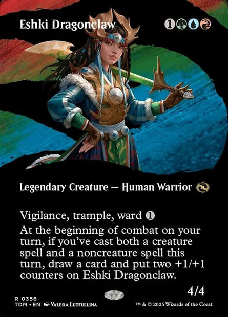 Eshki Dragonclaw, Magic card TDM 356 — Tarkir: Dragonstorm set