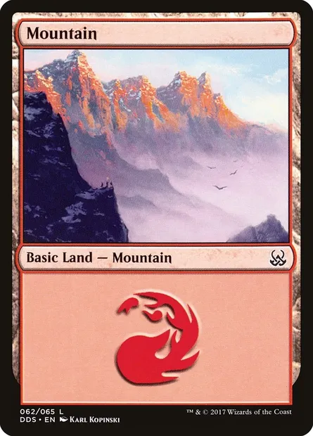 Mountain, Magic card DDS 62 — Duel Decks: Mind vs. Might set