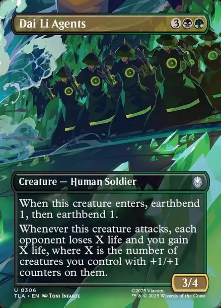 Agents du Dai Li, carte Magic TLA 306 — extension Avatar: The Last Airbender