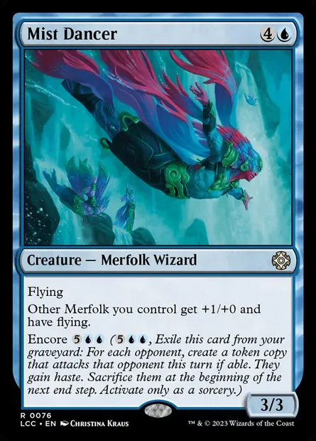 Mist Dancer, Magic card LCC 76 — The Lost Caverns of Ixalan Commander set