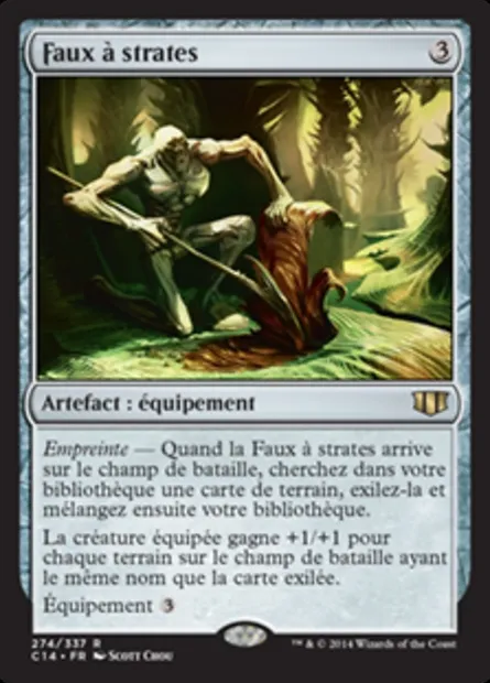 Faux à strates, carte Magic C14 274 — extension Commander 2014