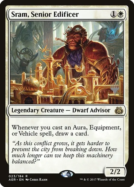Sram, chef édificateur, carte Magic PAER 23p — extension Aether Revolt Promos