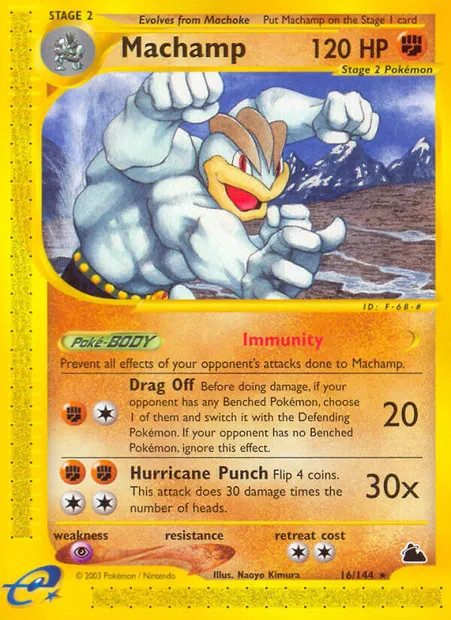 Machamp, Pokémon card SK 16 — Skyridge set