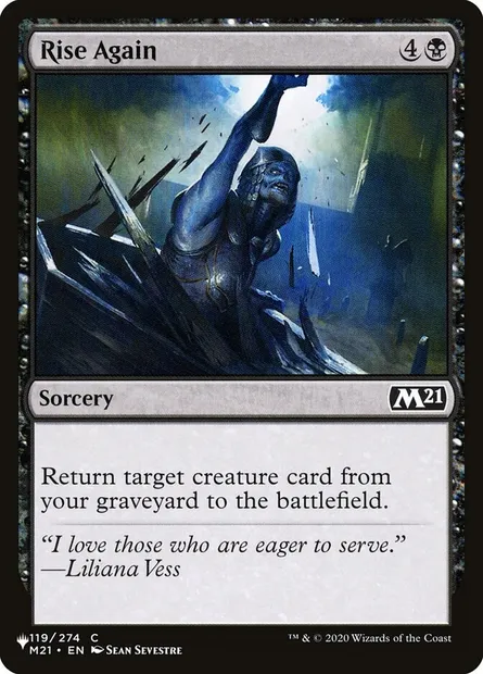 Rise Again, Magic card PLST M21-119 — The List set