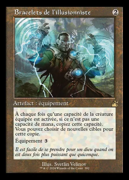 Bracelets de l'illusionniste, carte Magic RVR 392 — extension Ravnica Remastered