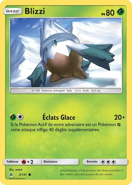 Blizzi, carte Pokémon FLI 3 — extension Lumière Interdite