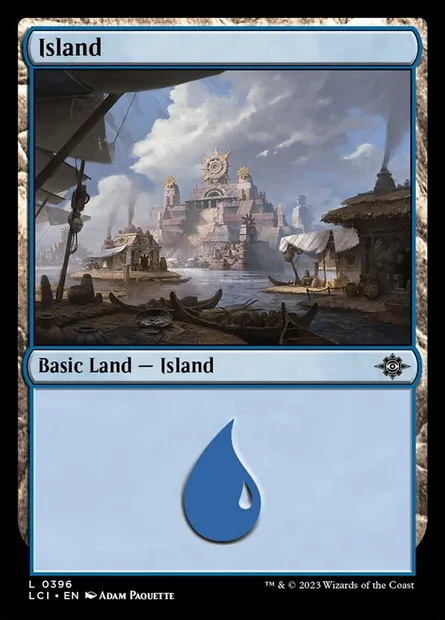 Island, Magic card LCI 396 — The Lost Caverns of Ixalan set
