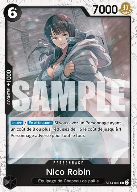 Nico Robin, carte One Piece ST14-007 — extension 3D2Y