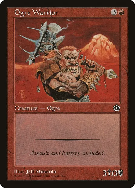 Guerrier ogre, carte Magic P02 113 — extension Portal Second Age
