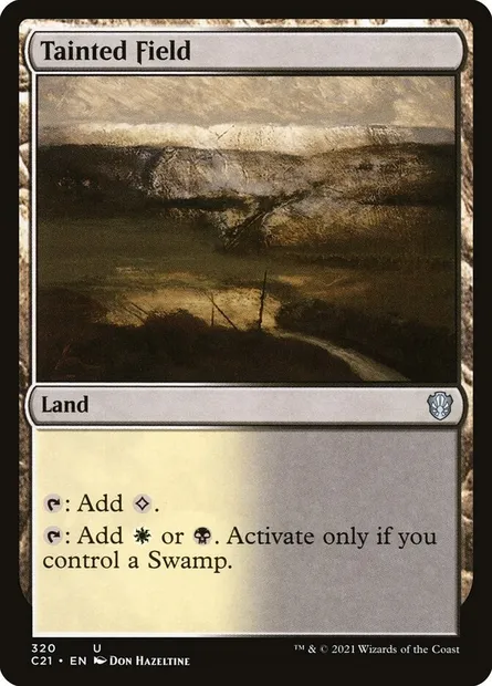 Tainted Field, Magic card C21 320 — Commander 2021 set