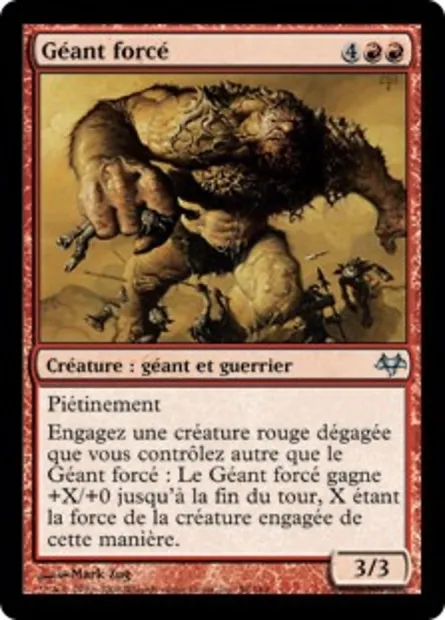 Géant forcé, carte Magic EVE 58 — extension Coucheciel