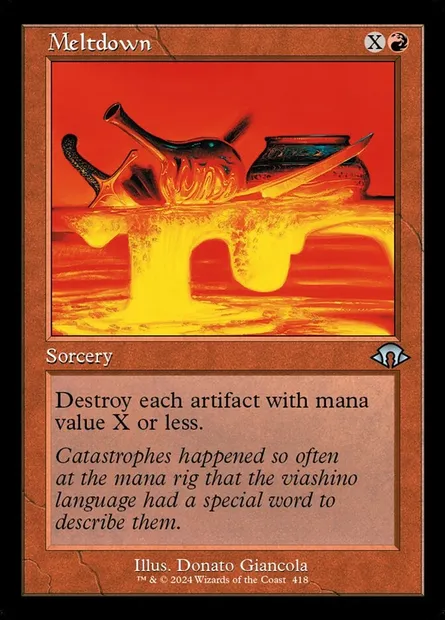 Meltdown, Magic card MH3 418 — Modern Horizons 3 set