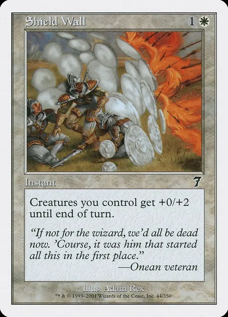 Shield Wall, Magic card 7ED 44 — Seventh Edition set