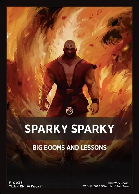 Sparky Sparky, carte Magic JTLA 35 — extension Avatar: The Last Airbender Jumpstart Front Cards