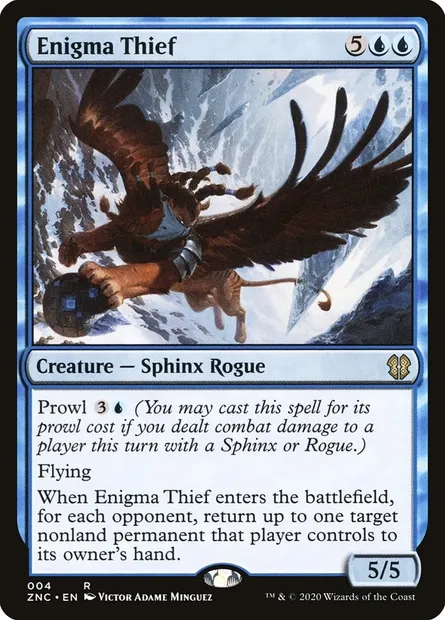 Enigma Thief, Magic card ZNC 4 — Zendikar Rising Commander set