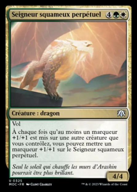 Seigneur squameux perpétuel, carte Magic MOC 325 — extension March of the Machine Commander