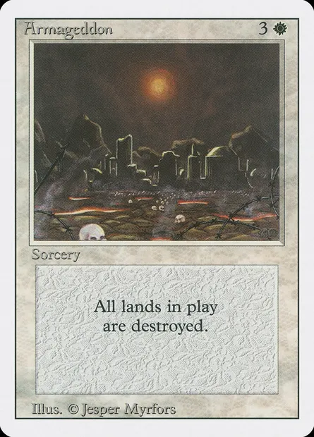 Armageddon, Magic card 3ED 2 — Revised Edition set