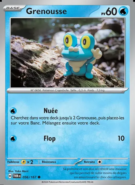 Grenousse, carte Pokémon TWM 056 — extension Mascarade Crépusculaire