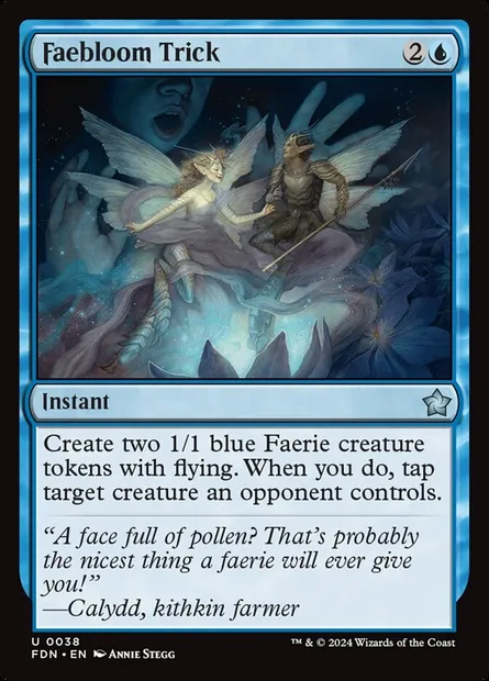 Faebloom Trick, Magic card FDN 38 — Foundations set