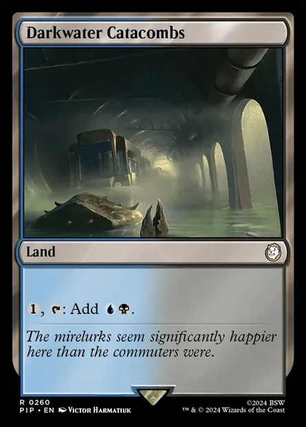 Darkwater Catacombs, Magic card PIP 260 — Fallout set