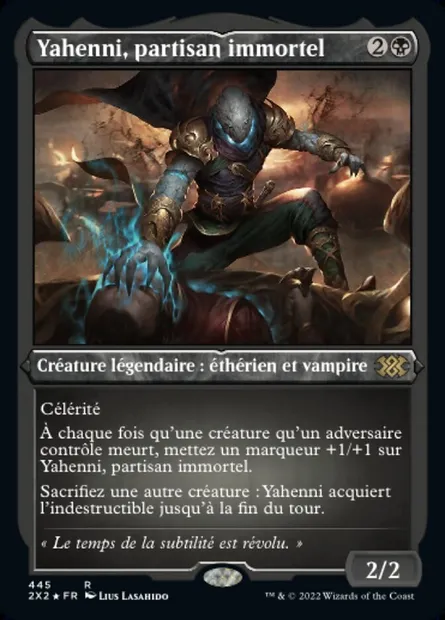 Yahenni, partisan immortel, carte Magic 2X2 445 — extension Double Masters 2022