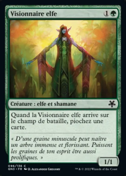 Visionnaire elfe, carte Magic GN3 96 — extension Game Night: Free-for-All