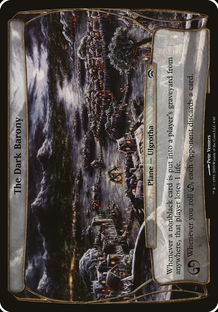 The Dark Barony, Magic card OHOP 6 — Planechase Planes set