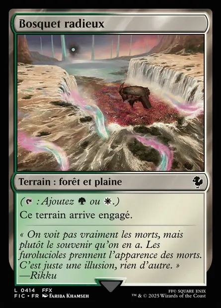 Bosquet radieux, carte Magic FIC 414 — extension Final Fantasy Commander