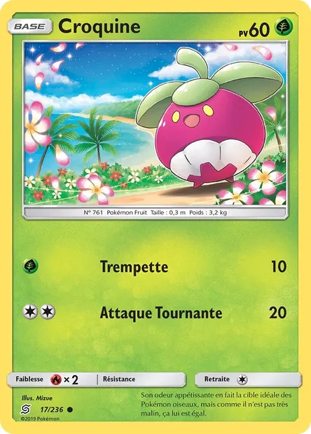 Croquine, carte Pokémon UNM 17 — extension Harmonie des Esprits