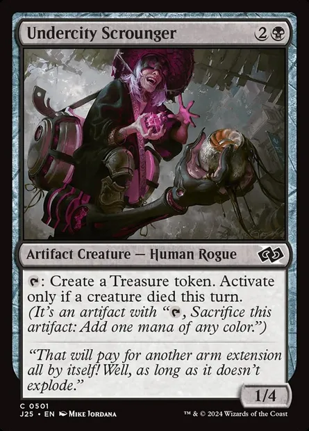 Undercity Scrounger, Magic card J25 501 — Foundations Jumpstart set