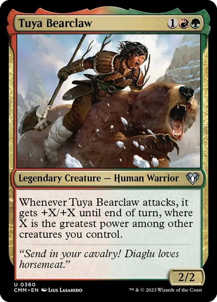 Tuya Bearclaw, Magic card CMM 360 — Commander Masters set