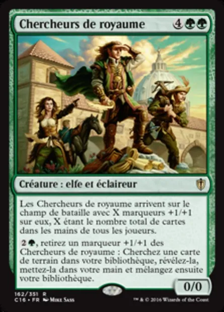 Chercheurs de royaume, carte Magic C16 162 — extension Commander 2016