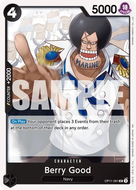 Berry Good, One Piece card OP11-091 — A FIST OF DIVINE SPEED set