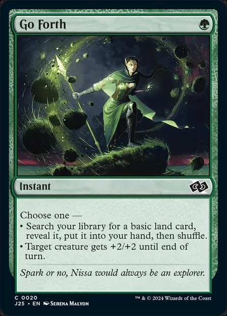 Go Forth, Magic card J25 20 — Foundations Jumpstart set