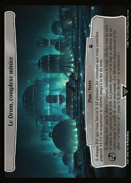 Le Drum, complexe minier, carte Magic WHO 581 — extension Doctor Who