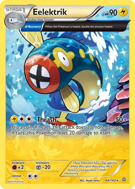 Eelektrik, Pokémon card PRC 64 — Primal Clash set