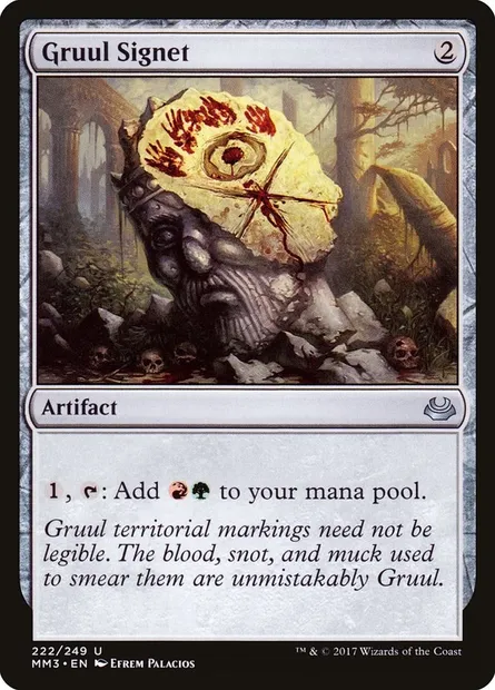 Cachet de Gruul, carte Magic MM3 222 — extension Modern Masters 2017